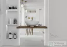 Lunart Milan 49,7 cm-es pultra ültethető öntöttmárvány mosdó csaplyuk és túlfolyó nélkül,fényes fehér 5999123004611