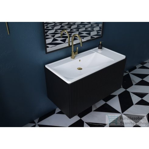 Lunart Selena 100,1x48,1 cm-es beépíthető öntöttmárvány mosdó,fényes fehér 5999123004932