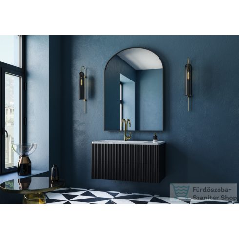 Lunart Selena 100,1x48,1 cm-es beépíthető öntöttmárvány mosdó,fényes fehér 5999123004932