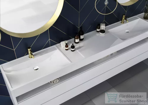 Lunart Selena 100,1x48,1 cm-es beépíthető öntöttmárvány mosdó,matt fehér 5999123004949