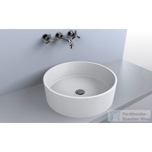   Lunart Julia 47,7 cm-es pultra ültethető öntöttmárvány mosdó csaplyuk és túlfolyó nélkül,fényes fehér 5999123005274