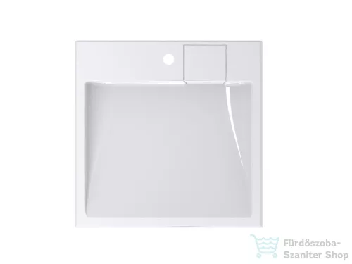 Lunart Colette 60,3x59,8 cm-es öntöttmárvány mosdó,fényes fehér 5999123005434