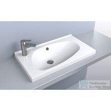   Lunart Dorah 69,5x39,6 cm-es beépíthető öntöttmárvány mosdó,fényes fehér 5999123005458