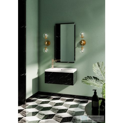 Lunart Dorah 69,5x39,6 cm-es beépíthető öntöttmárvány mosdó,fényes fehér 5999123005458