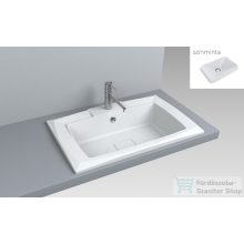   Lunart Elon 69,6x44,9 cm-es beépíthető öntöttmárvány mosdó,matt fehér 5999123005526