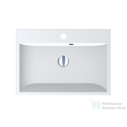 Lunart Atty 600 59,7x41,8 cm-es beépíthető öntöttmárvány mosdó,matt fehér 5999123005649