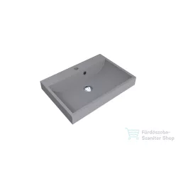   Lunart Atty 600 59,7x41,8 cm-es beépíthető öntöttmárvány mosdó,szürke kvarc 5999123005663
