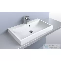   Lunart Atty 700 69,4x41,6 cm-es beépíthető öntöttmárvány mosdó,matt fehér 5999123005687