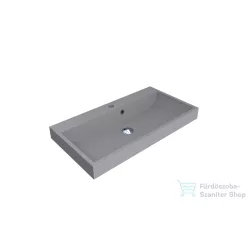   Lunart Atty 800 79,4x41,7 cm-es beépíthető öntöttmárvány mosdó,szürke kvarc 5999123005748