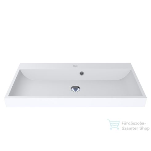 Lunart Atty 900 89,7x41,7 cm-es beépíthető öntöttmárvány mosdó,matt fehér 5999123005762