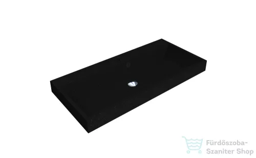 Lunart Atty 900 89,7x41,7 cm-es beépíthető öntöttmárvány mosdó,fekete kvarc 5999123005779