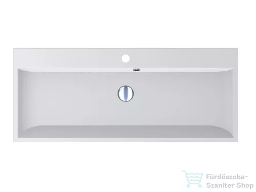 Lunart Atty 1000 99,4x41,8 cm-es beépíthető öntöttmárvány mosdó,matt fehér 5999123005809