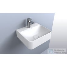   Lunart Bodie 43x39 cm-es öntöttmárvány mosdó túlfolyó nélkül,fényes fehér 5999123005991