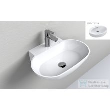   Lunart River 55x39 cm-es öntöttmárvány mosdó túlfolyó nélkül,matt fehér 5999123006042