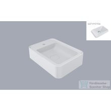   Lunart Jaxon 380 51,9x38 cm-es pultra ültethető öntöttmárvány mosdó túlfolyó nélkül,matt fehér 5999123006080