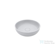   Lunart Luke 40 cm-es pultra ültethető öntöttmárvány mosdó csaplyuk és túlfolyó nélkül,matt fehér 5999123006127