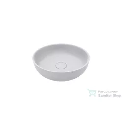   Lunart Luke 40 cm-es pultra ültethető öntöttmárvány mosdó csaplyuk és túlfolyó nélkül,matt fehér 5999123006127