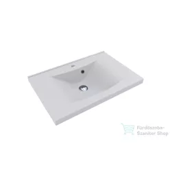   Lunart Cora 700 70x47,5 cm-es beépíthető öntöttmárvány mosdó,matt fehér 5999123006202