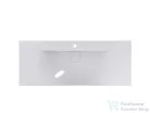 Lunart Kelly 1200 120x48 cm-es pultra ültethető öntöttmárvány mosdó túlfolyó nélkül,fényes fehér 5999123006271