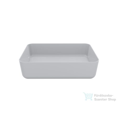 Lunart Hope 60x40 cm-es pultra ültethető öntöttmárvány mosdó csaplyuk és túlfolyó nélkül,fényes fehér 5999123006318