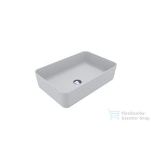   Lunart Hope 60x40 cm-es pultra ültethető öntöttmárvány mosdó csaplyuk és túlfolyó nélkül,matt fehér 5999123006325