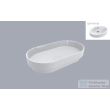   Lunart Scarlett 750 75x42 cm-es pultra ültethető öntöttmárvány mosdó csaplyuk és túlfolyó nélkül,matt fehér 5999123006400