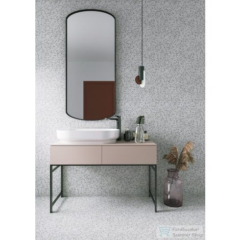 Lunart Scarlett 750 75x42 cm-es pultra ültethető öntöttmárvány mosdó csaplyuk és túlfolyó nélkül,matt fehér 5999123006400