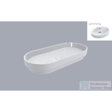   Lunart Scarlett 900 90x42 cm-es pultra ültethető öntöttmárvány mosdó csaplyuk és túlfolyó nélkül,matt fehér 5999123006448