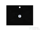 Lunart Timo 600 60x45 cm-es beépíthető öntöttmárvány mosdó túlfolyó nélkül,fekete kvarc 5999123006615