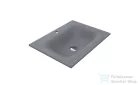 Lunart Timo 600 60x45 cm-es beépíthető öntöttmárvány mosdó túlfolyó nélkül,szürke kvarc 5999123006622