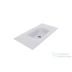   Lunart Timo 900 90x45 cm-es beépíthető öntöttmárvány mosdó túlfolyó nélkül,matt fehér 5999123006721