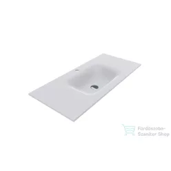   Lunart Timo 1000 100x45 cm-es beépíthető öntöttmárvány mosdó túlfolyó nélkül,matt fehér 5999123006745