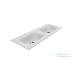   Lunart Timo 1200-2 120x45 cm-es beépíthető öntöttmárvány mosdó túlfolyó nélkül,matt fehér 5999123006783