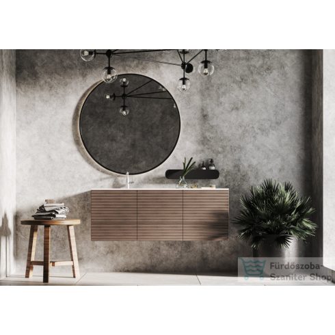 Lunart Timo 1200 L 120x45 cm-es beépíthető öntöttmárvány mosdó túlfolyó nélkül,matt fehér 5999123006806