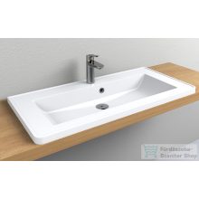   Lunart Mylah 900 90x43 cm-es beépíthető öntöttmárvány mosdó,fényes fehér 5999123006837