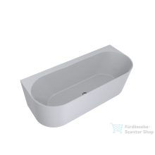   Lunart Nadia 170x75 cm-es falhoz tolható öntöttmárvány kád szifon nélkül,matt fehér 5999123007001