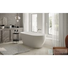   Lunart Judith 169x80,5 cm-es szabadon álló öntöttmárvány kád szifon és túlfolyó nélkül,fényes fehér 5999123007063