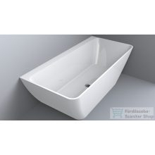   Lunart Leila 169x80 cm-es falhoz tehető öntöttmárvány kád szifon és túlfolyó nélkül,fényes fehér 5999123007087