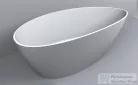 Lunart Josephine 170x77 cm-es szabadon álló öntöttmárvány kád szifon és túlfolyó nélkül,matt fehér 5999123007117