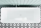 Lunart Adrienne 180x75,5 cm-es szabadon álló öntöttmárvány kád szifon nélkül,fényes fehér 5999123007209