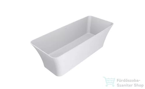 Lunart Adrienne 180x75,5 cm-es szabadon álló öntöttmárvány kád szifon nélkül,matt fehér 5999123007216