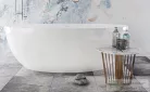 Lunart Amina 180x80 cm-es szabadon álló öntöttmárvány kád szifon nélkül,fényes fehér 5999123007223