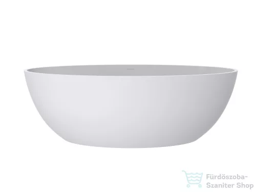 Lunart Amina 180x80 cm-es szabadon álló öntöttmárvány kád szifon nélkül,matt fehér 5999123007230