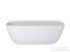 Lunart Darla 175x85 cm-es falhoz tehető öntöttmárvány kád szifon és túlfolyó nélkül,fényes fehér 5999123007261