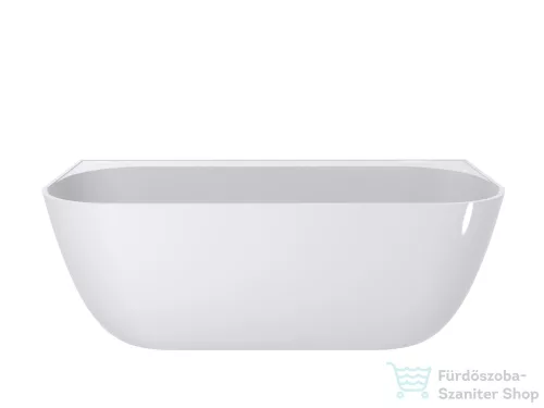 Lunart Darla 175x85 cm-es falhoz tehető öntöttmárvány kád szifon és túlfolyó nélkül,fényes fehér 5999123007261