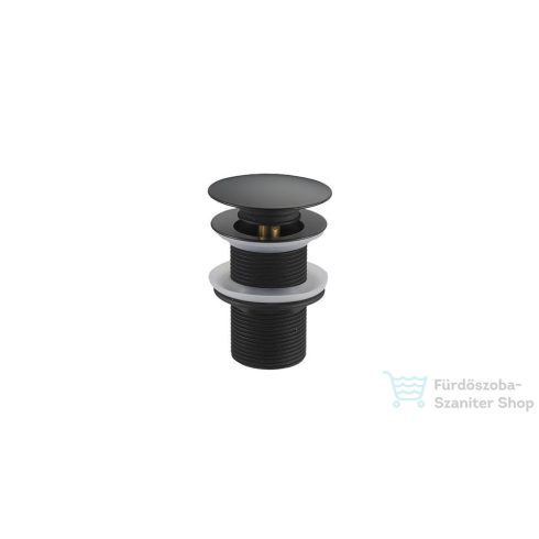Lunart 5/4" click-clack leeresztő túlfolyó nélküli mosdóhoz,matt fekete 5999123007391