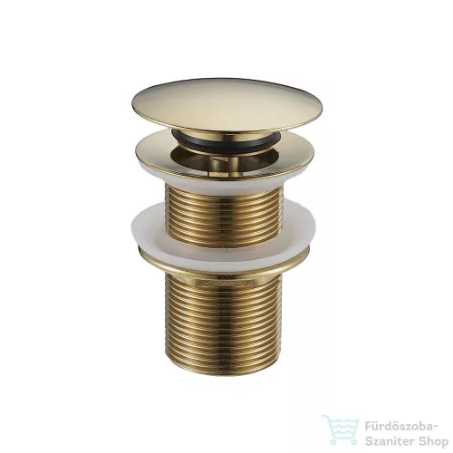 Lunart 5/4" click-clack leeresztő túlfolyó nélküli mosdóhoz,dark gold 5999123007414