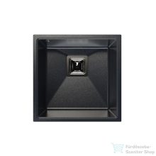   Lunart Bende 42x42 cm-es öntött gránit aláépíthető mosogató medence szifon nélkül,Brocade 5999123007513