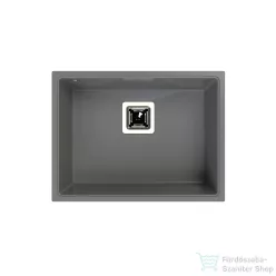   Lunart Soma 55x42 cm-es öntött gránit mosogató medence szifon nélkül,Light grey 5999123007599