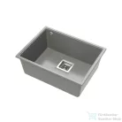 Lunart Soma 55x42 cm-es öntött gránit mosogató medence szifon nélkül,Light grey 5999123007599